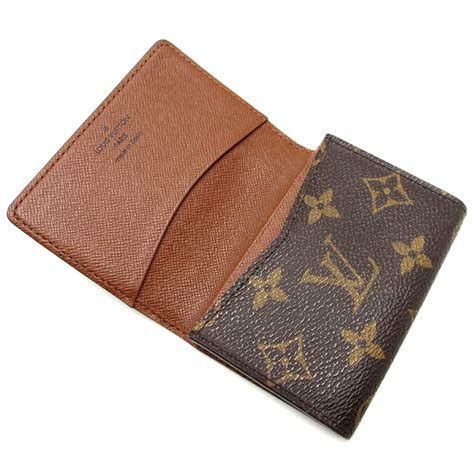 lv card holder monogram|louis vuitton name card holder.